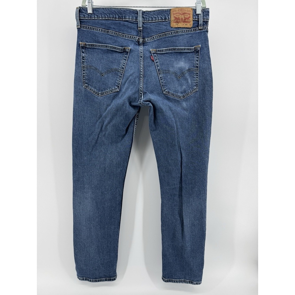 Levi's 511 Size 36x32 Denim Jeans Regular Fit Tapered Leg Distressed Red Tab - Picture 5 of 12